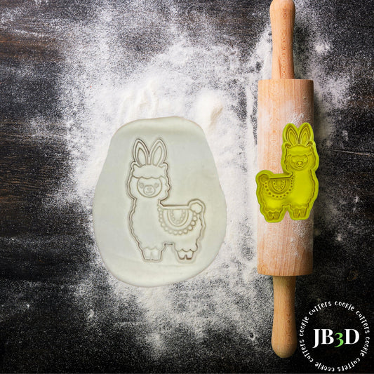 EASTER LLAMA   Cookie Cutter & Stamp