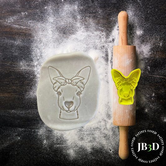 BOHO KANGAROO Cookie Cutter Stamp Embosser