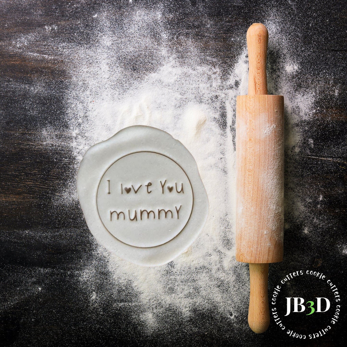 I LOVE YOU Mummy  Mothers Day Cookie Stamp