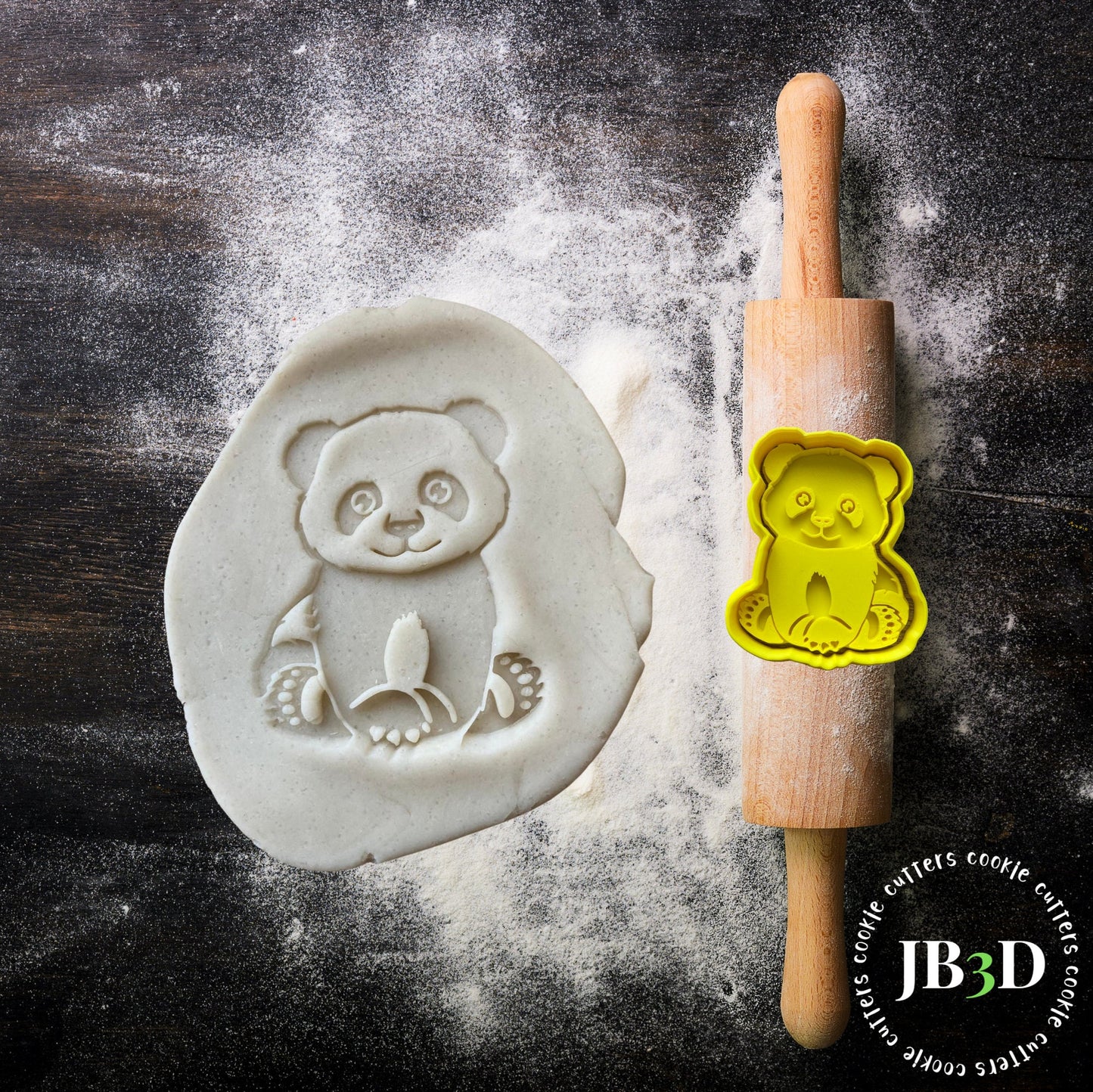 PANDA BIRTHDAY SET 1  Cookie Cutter/Stamp