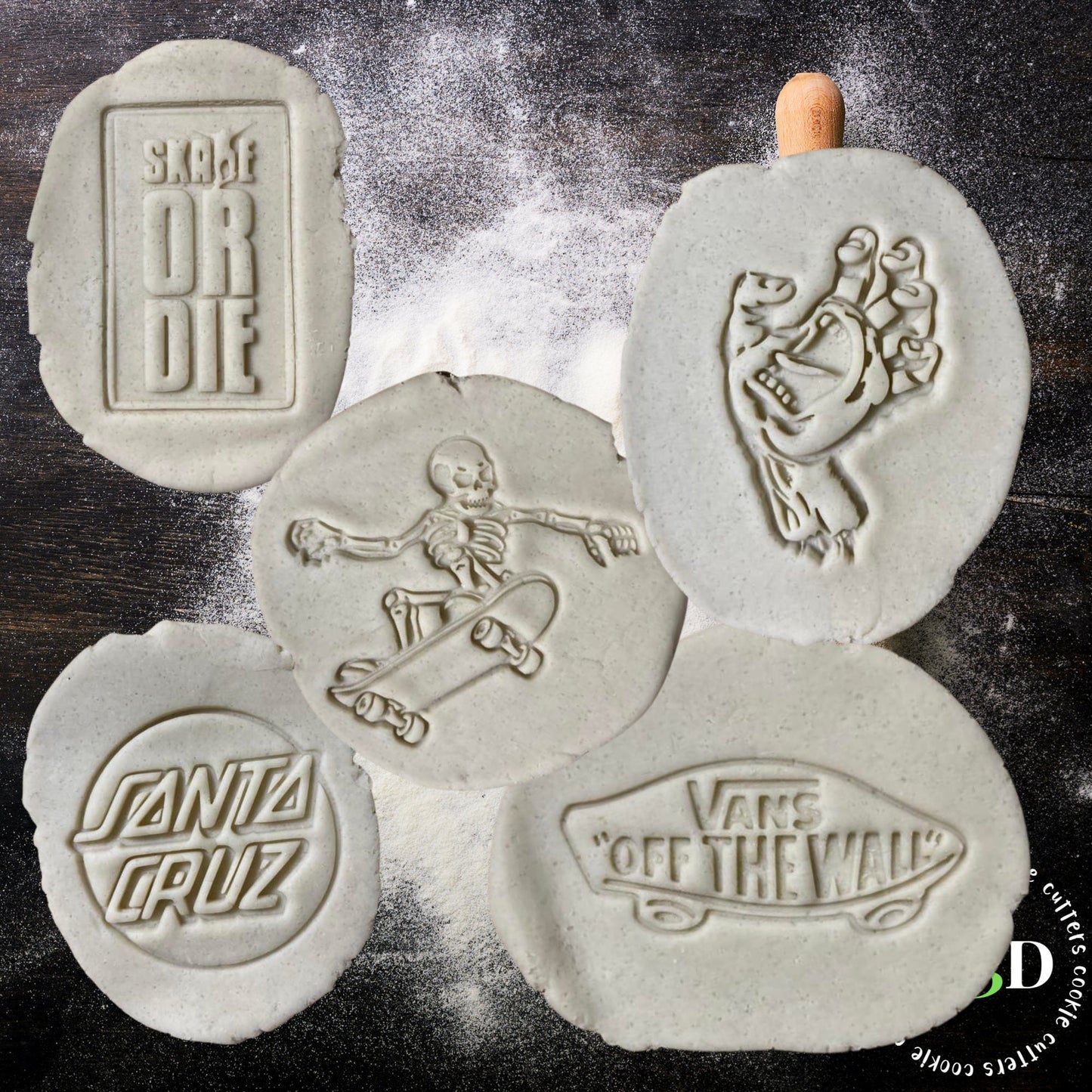 SKATEBOARD SKATEBOARDING Cookie Cutters and Embossers