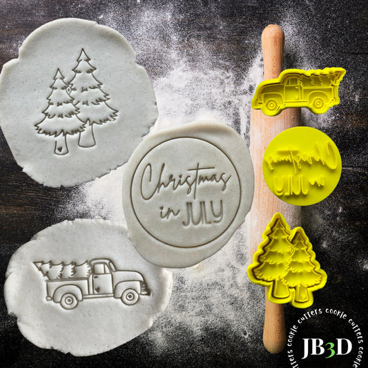 CHRISTMAS IN JULY Cookie Cutter and embossers