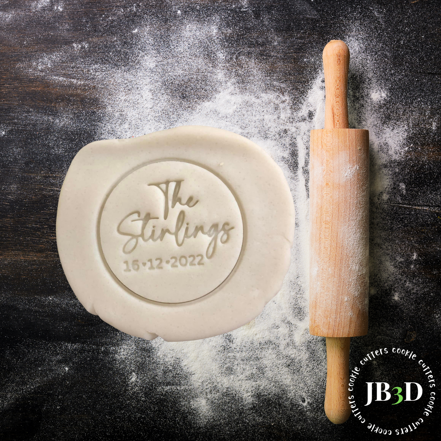 The Stirlings - Custom Cookie Stamp