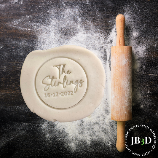 The Stirlings - Custom Cookie Stamp